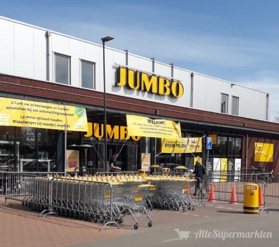 Hoofdingang van de Jumbo Lienden Verbrughweg
