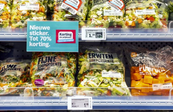 Dynamisch prijzen supermarkt schap AH