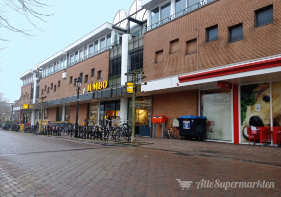 Hoofdingang van de Jumbo Leerdam Westwal